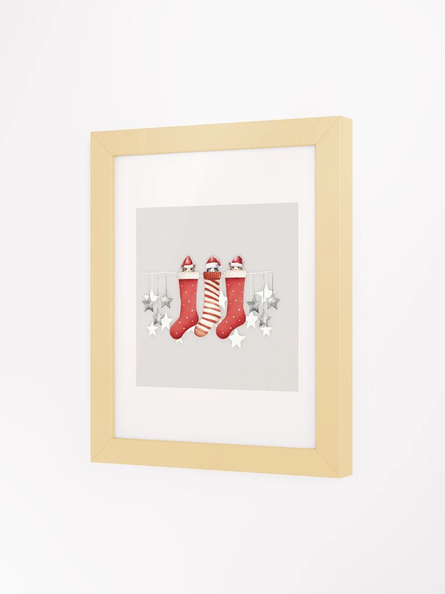 Whimsical Christmas Stockings Framed Matte Poster product image (81)