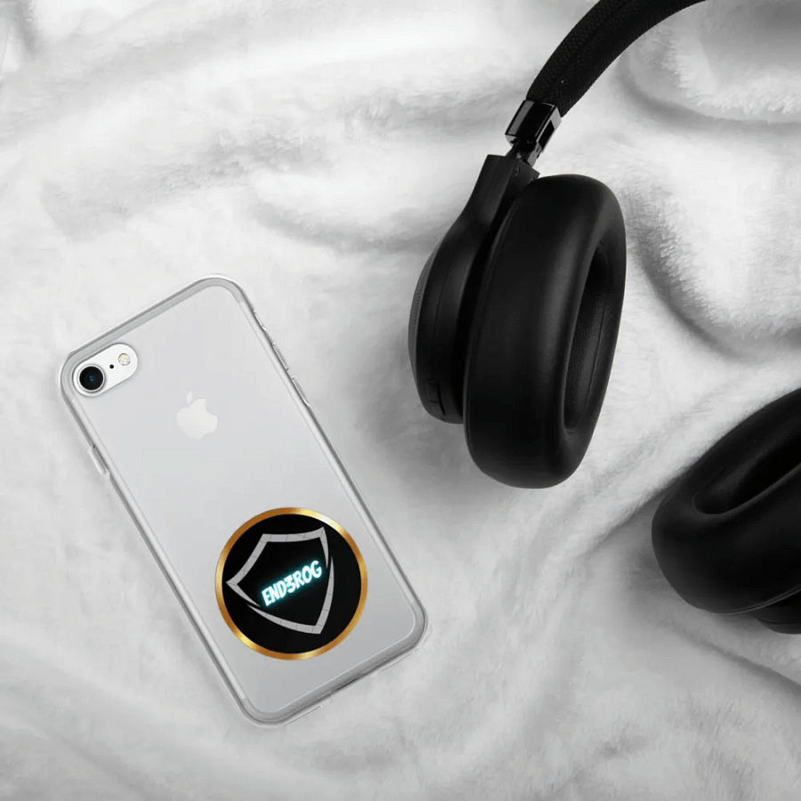 Glowing Shield Logo Clear iPhone Case product image (330)