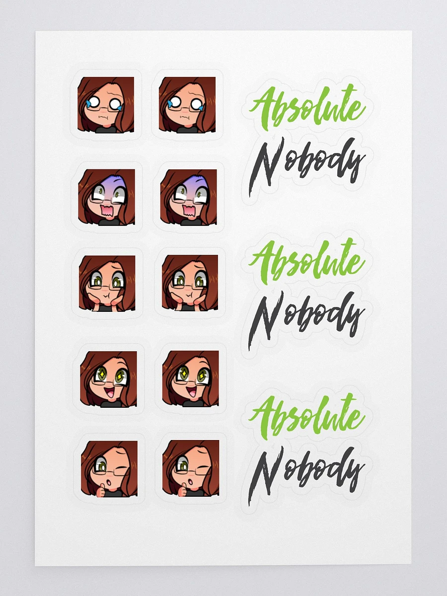 Faces of Nobody Sticker Sheet product image (3)