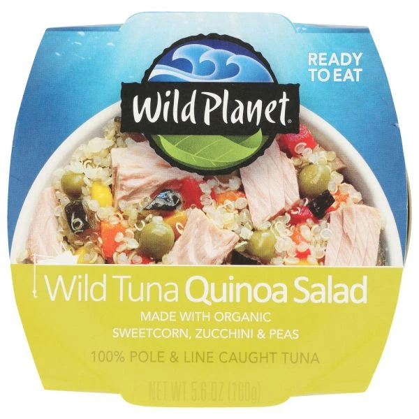 WILD PLANET: Wild Tuna Quinoa Salad Ready To Eat Meal, 5.6 oz product image (1)