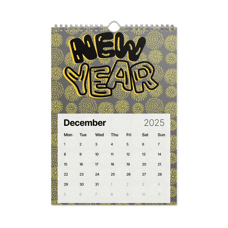 Neon Vibes 2025 Wall Calendar product image (4)