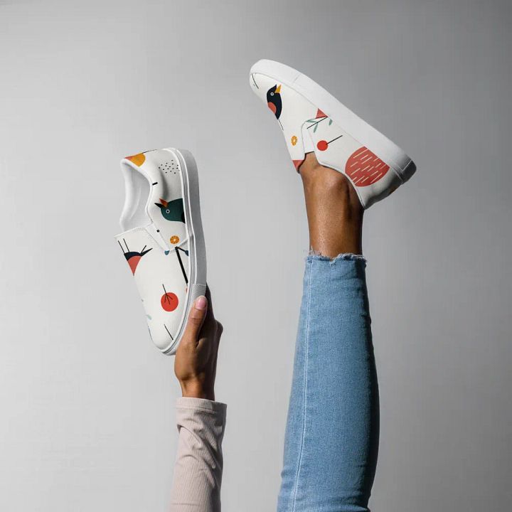 WOMEN'S SLIP-ON CANVAS SHOES 🐦‍⬛ Sweet Bird Harmony product image (1)