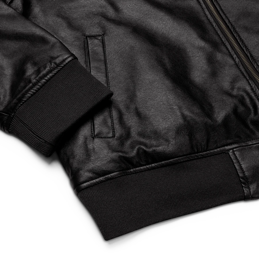 M.G.S Azul Leather Bomber Jacket product image (9)