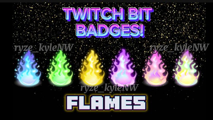 Twitch Bit Badges FLAMES product image (1)