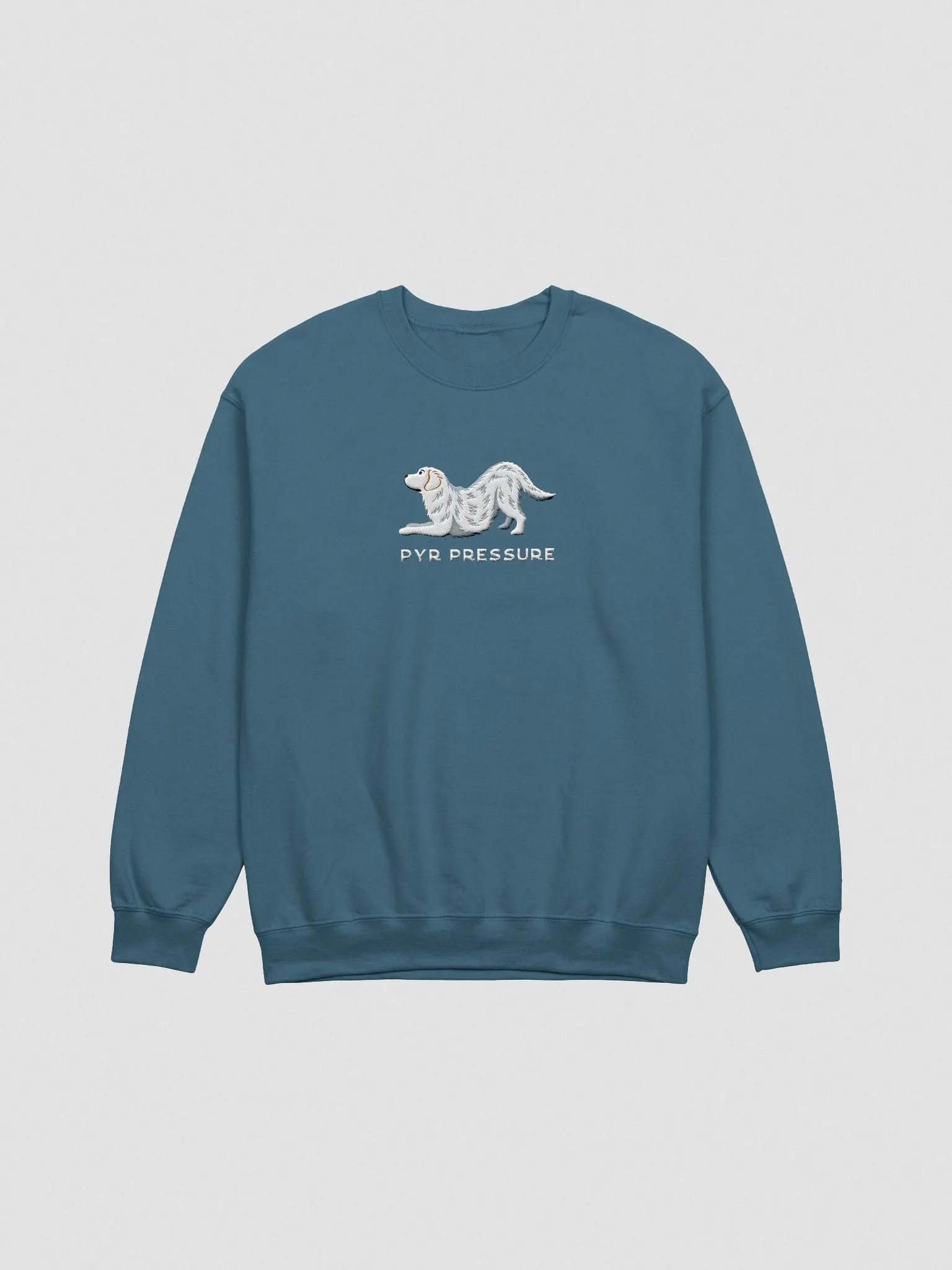 Pyr Pressure Sweatshirt (Embroidered) of a Great Pyrenees product image (4)