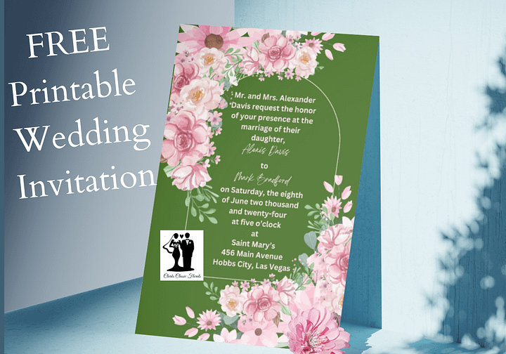 FREE WEDDING INVITATION DIGITAL DOWNLOAD product image (2)