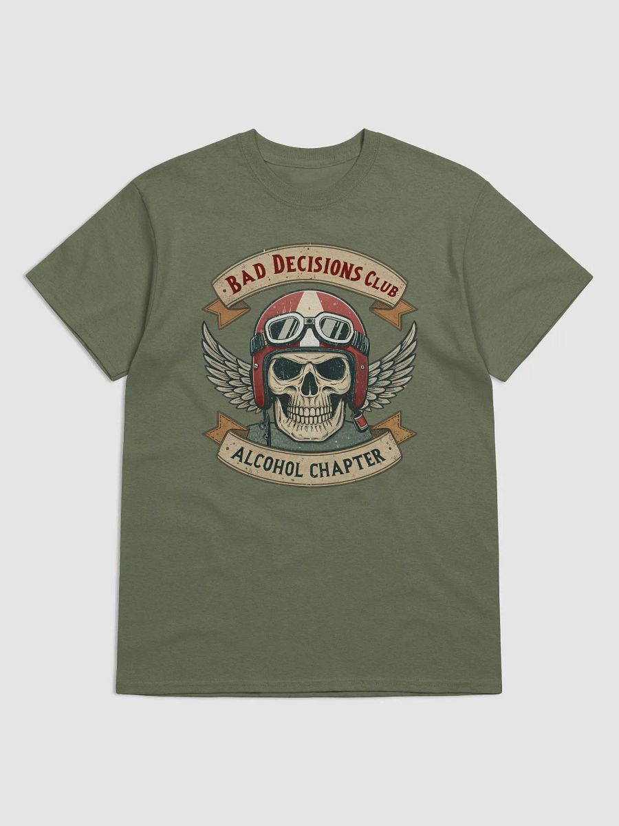Bad Decisions Club T-Shirt – Funny Drinking & Party Tee | Alcohol Chapter, Biker & Bar Humor product image (1)
