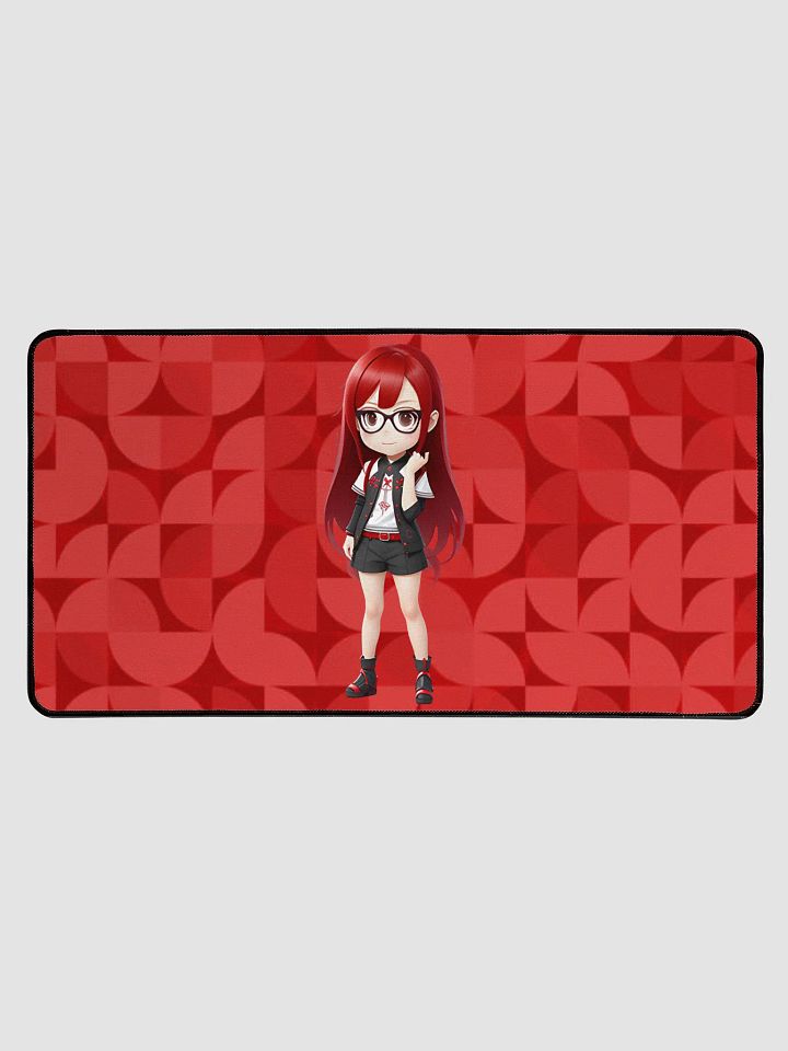 (Red CHIBI) K Desk Mat 15.5" x 31.5" product image (1)