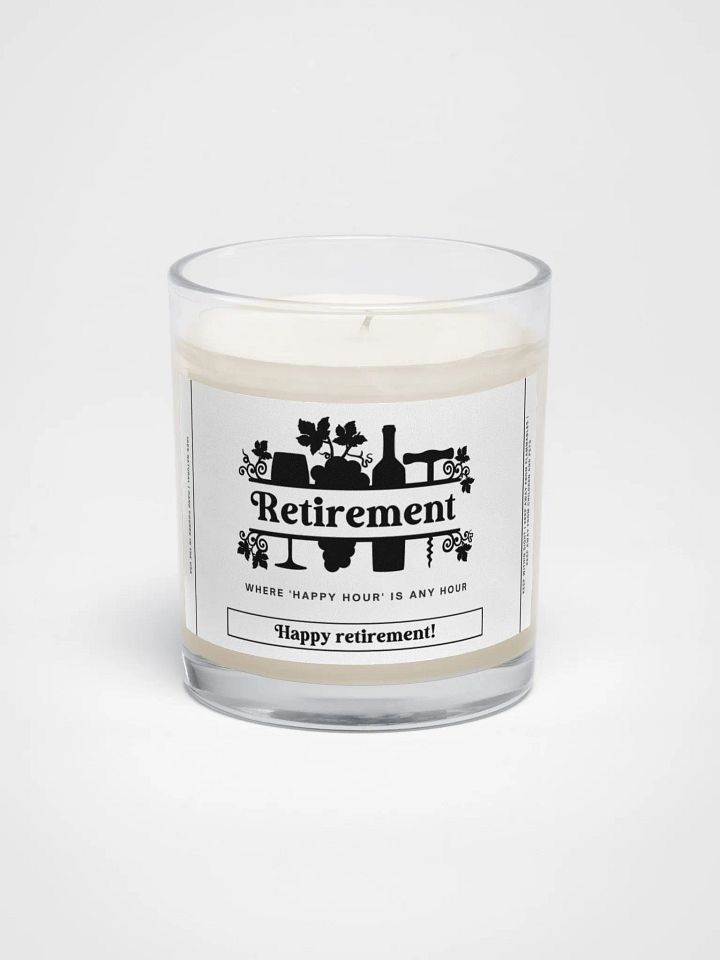 A humorous gift for the retired wine lover - Soy wax vegan candle product image (2)