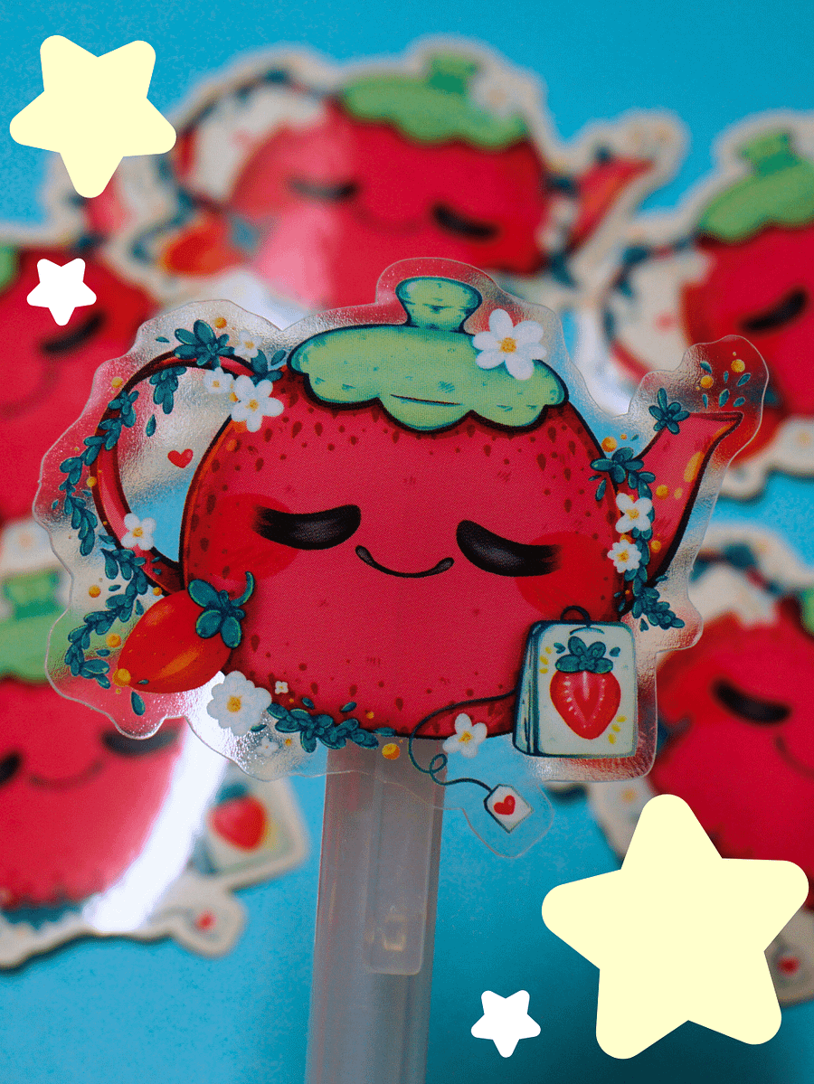 Strawberry Tea ☕ (Clear ) product image (2)