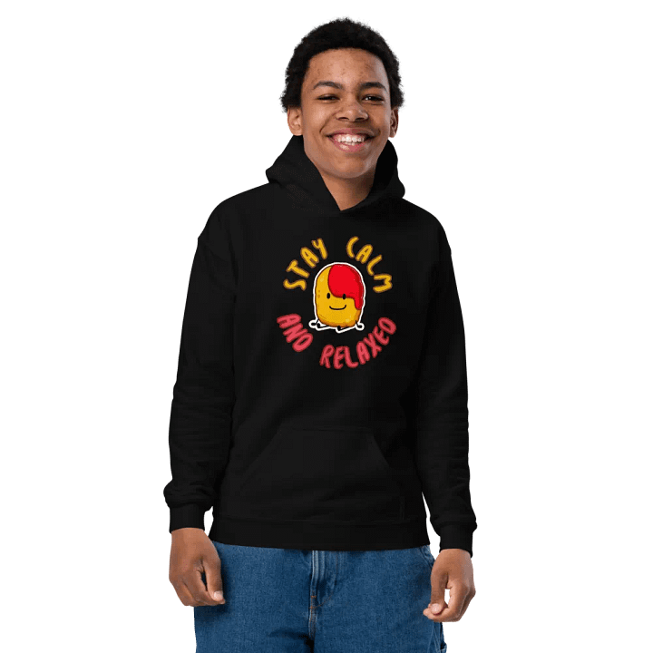 Calm Chicken Nugget Youth Hoodie product image (5)