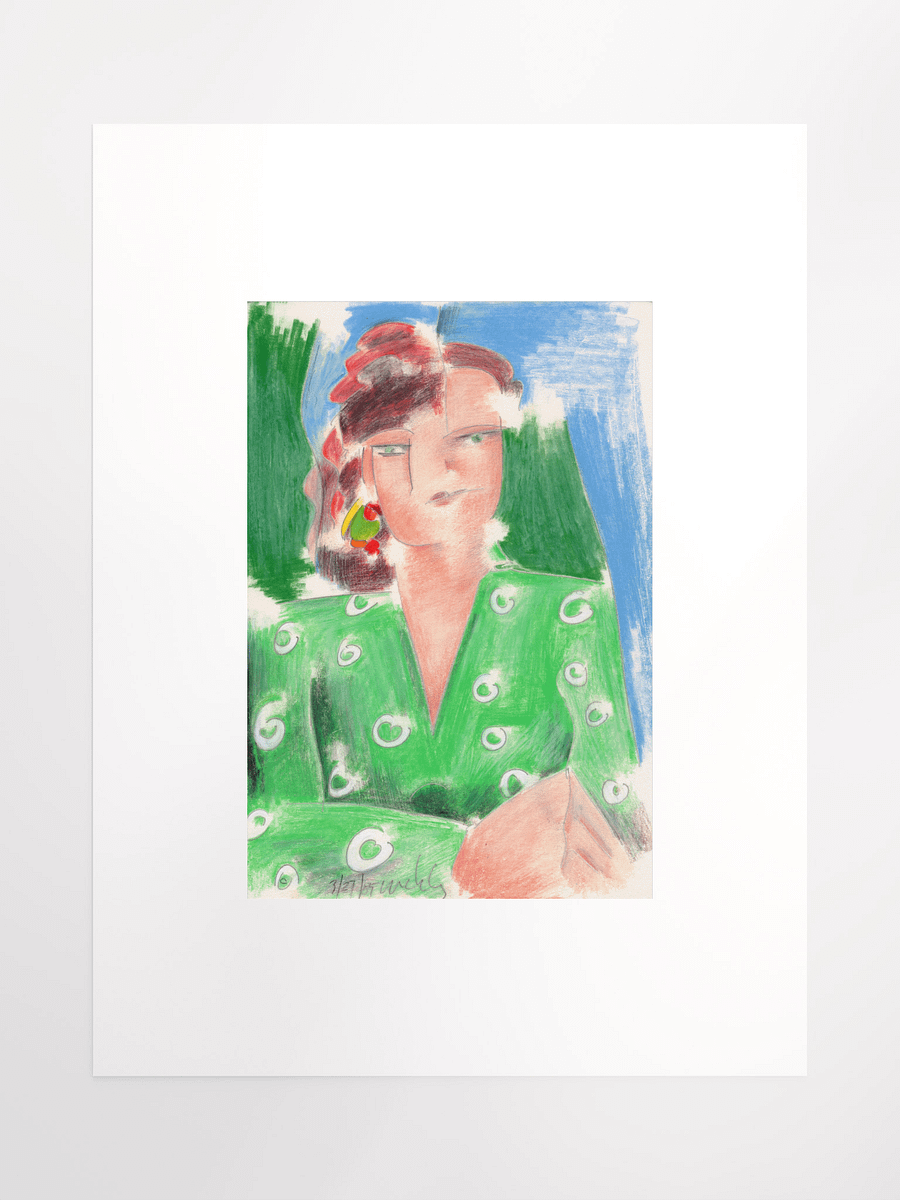 Woman in Green Shirt 03.27.85 print product image (2)