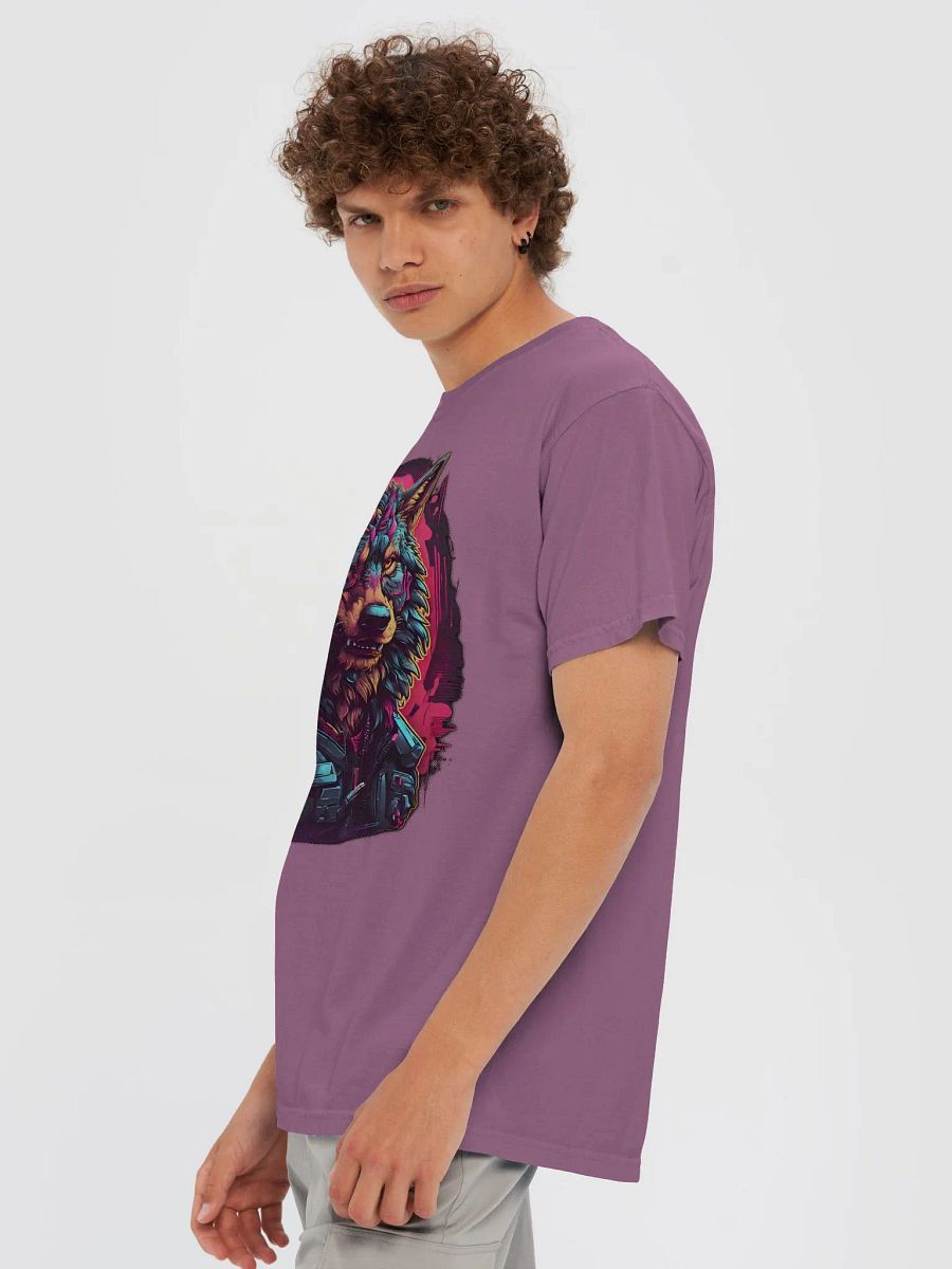 Neon Wolf Cyberpunk T-Shirt product image (48)