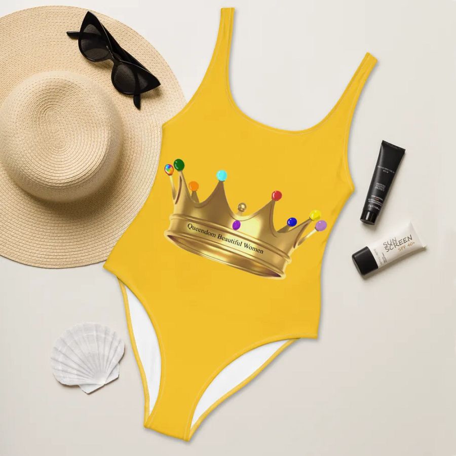Queendom Beautiful Women Gemstone Crown Swimsuit/ Gold (TM) product image (5)
