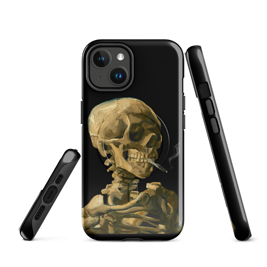 Smoking Skeleton iPhone® MagSafe® Tough Case product image (1)