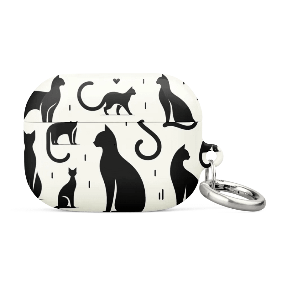 All-Over Print Case for AirPods®: Monochrome product image (18)