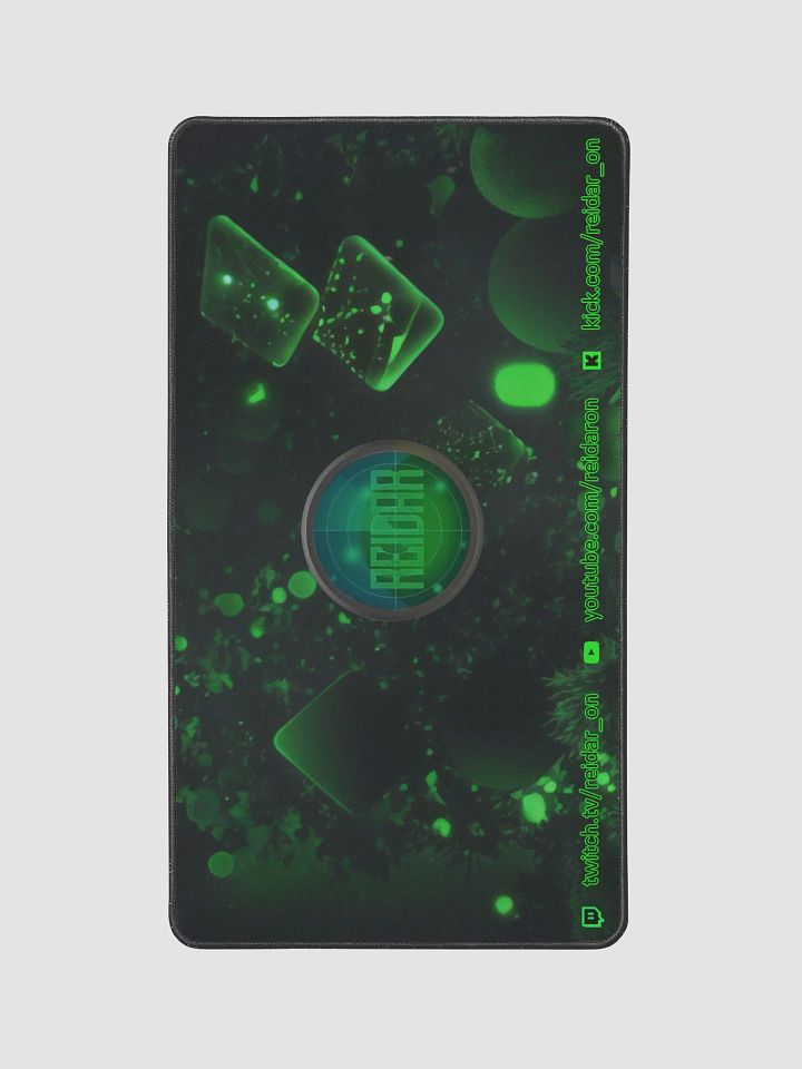 Black and Green Desk Mat with Logo 12
