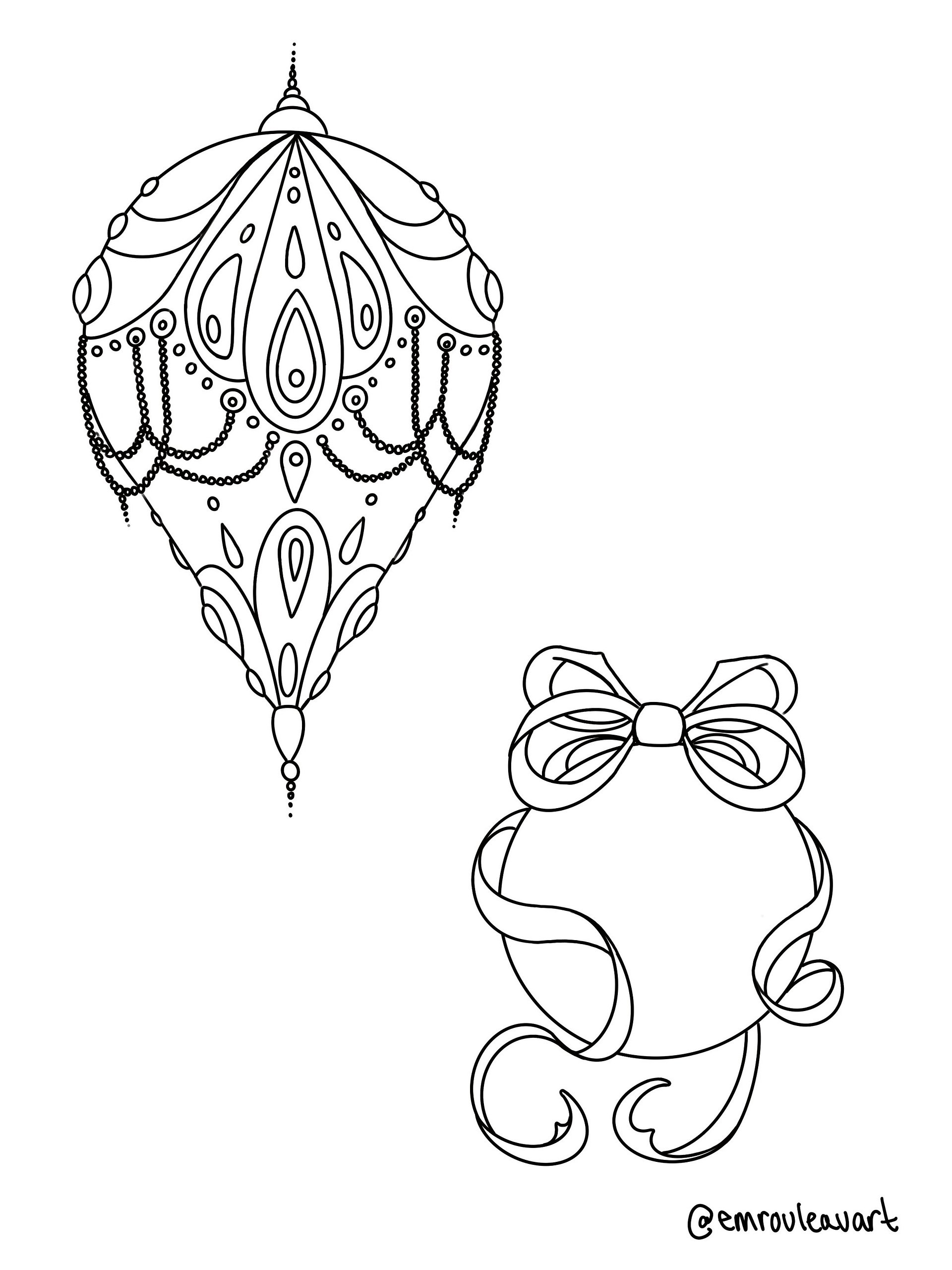 FREE Ornament Colouring Pages - Window Transfers product image (3)
