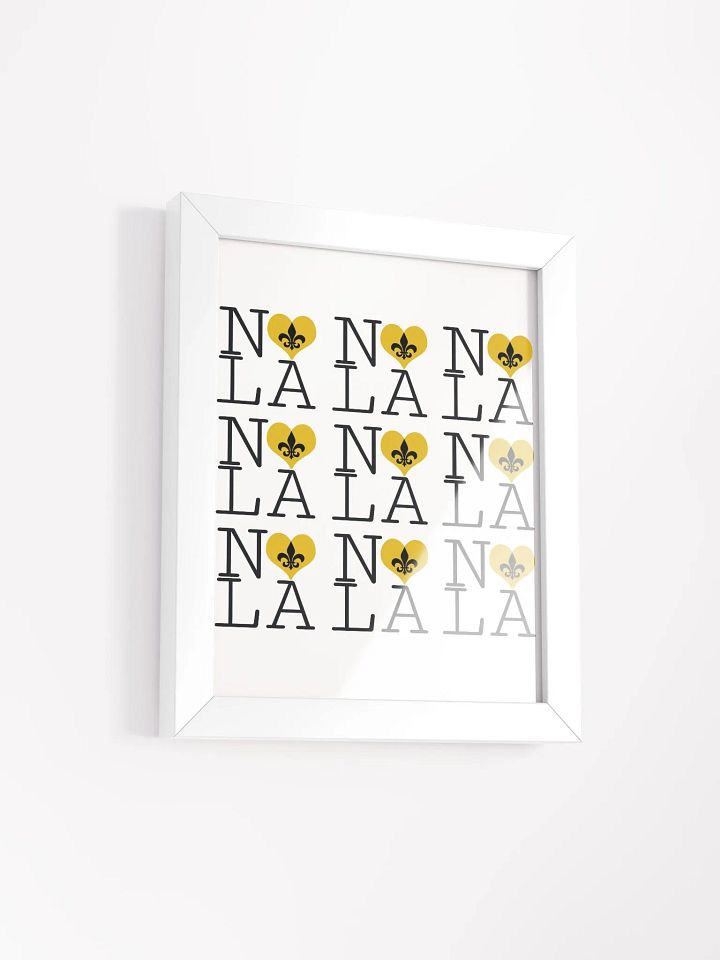 I LOVE NOLA **LEGACY POSTER** (GOLD HEART) product image (2)