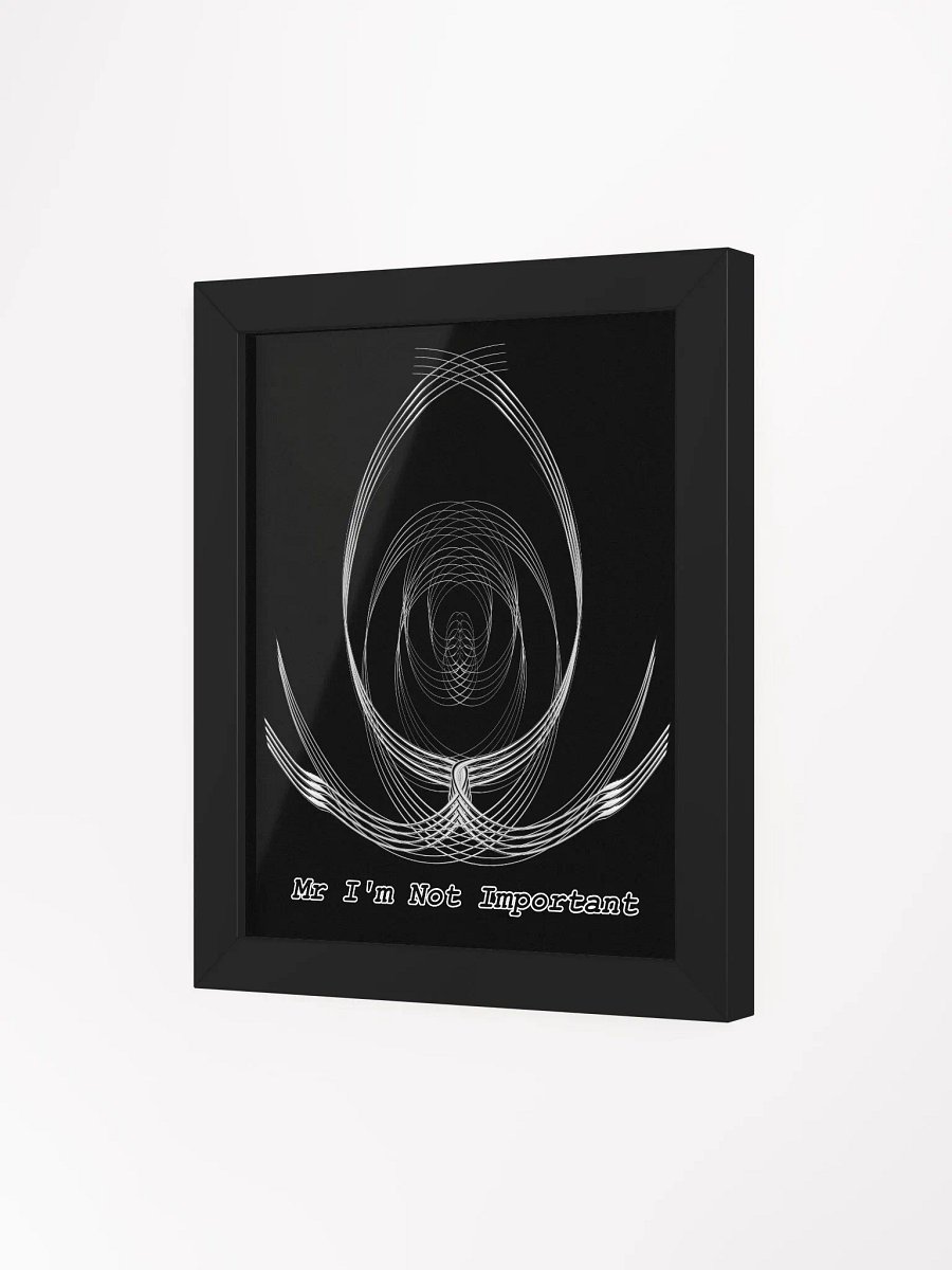 Framed - Black - High-Quality Matte Poster - Mr I'm Not Important product image (3)