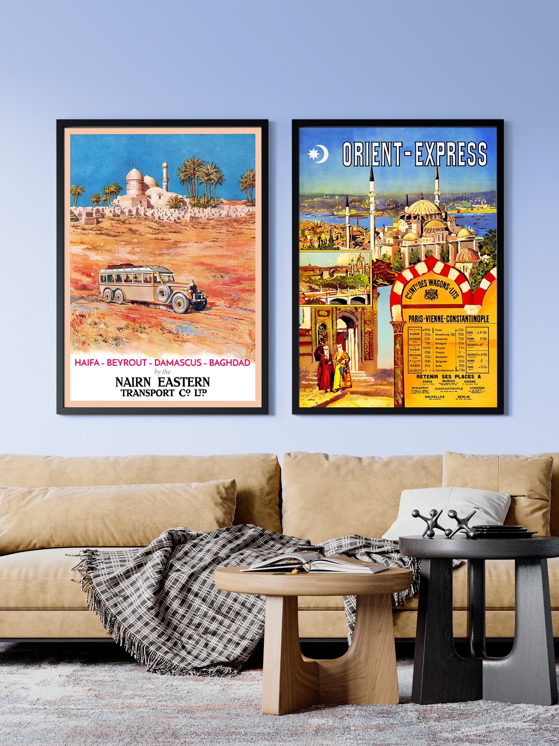 Orient Express, Istanbul, Turkey, 1891 — retro vintage travel poster, vintage travel art print, retro travel wall art product image (2)