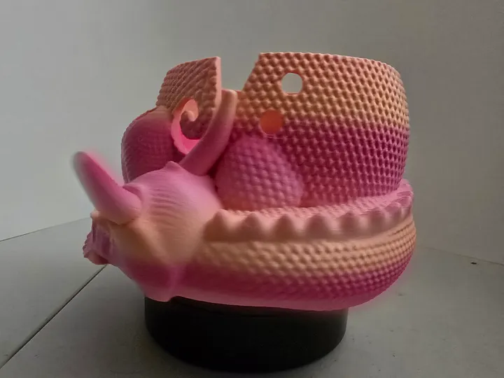 Sunset Dragon Yarn Bowl 3D printed 🐑 product image (2)