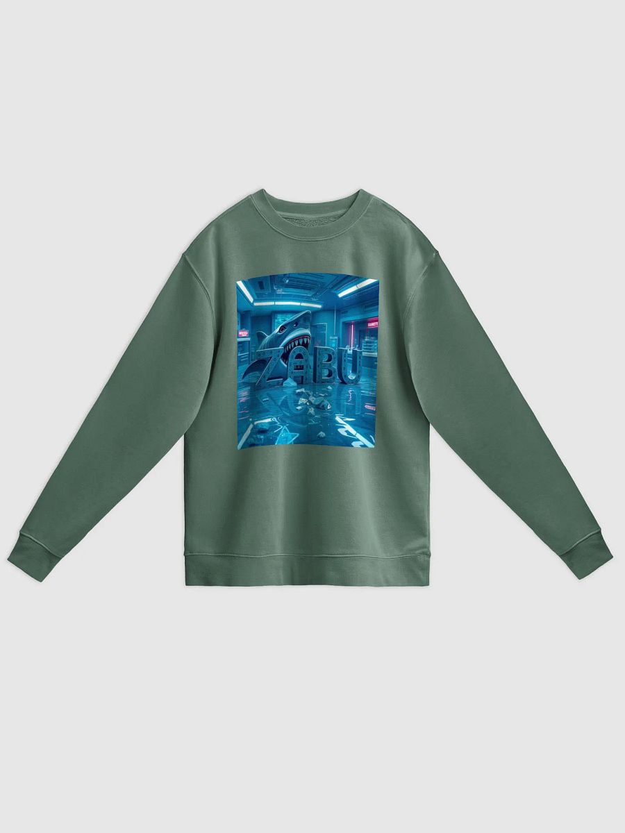 Neon Shark Unisex Pigment Dyed Sweatshirt product image (3)
