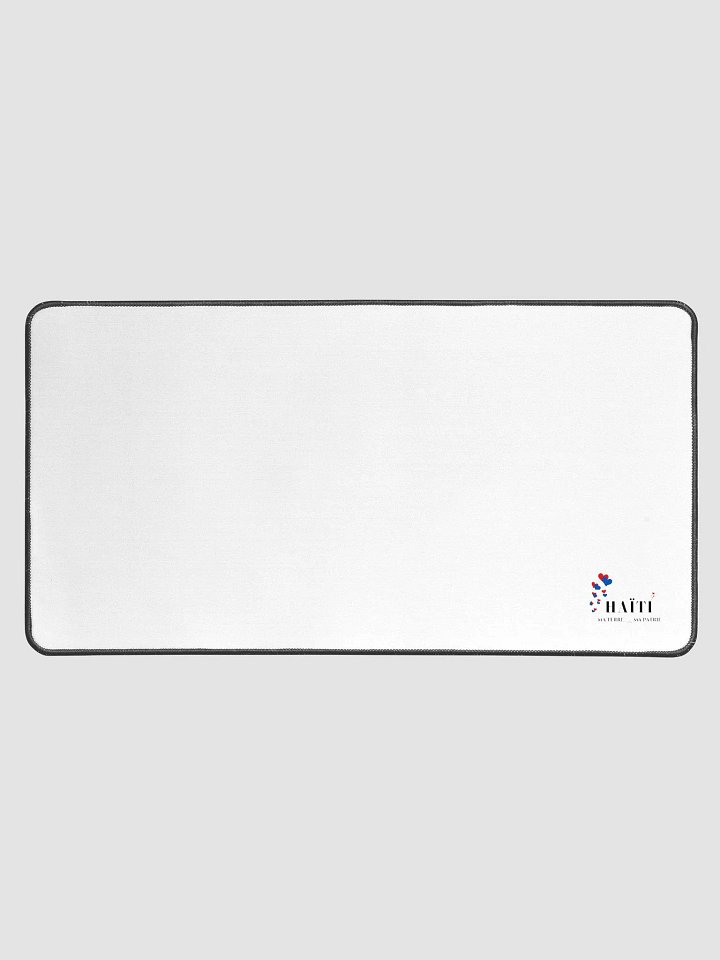 Haϊti Blue and Red Heart Desk Mat product image (1)