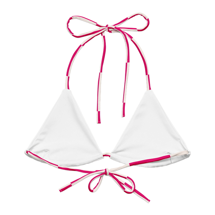 Distorted Checkered Dream Bikini Top product image (2)