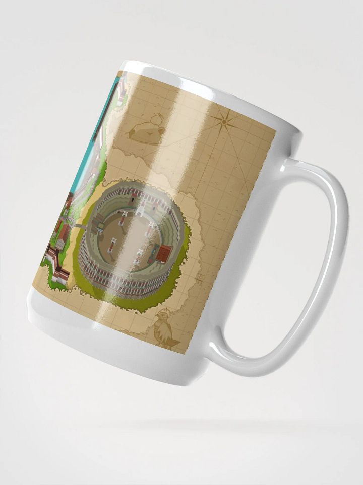 Varlamore Fantasy Map White Glossy Mug product image (2)