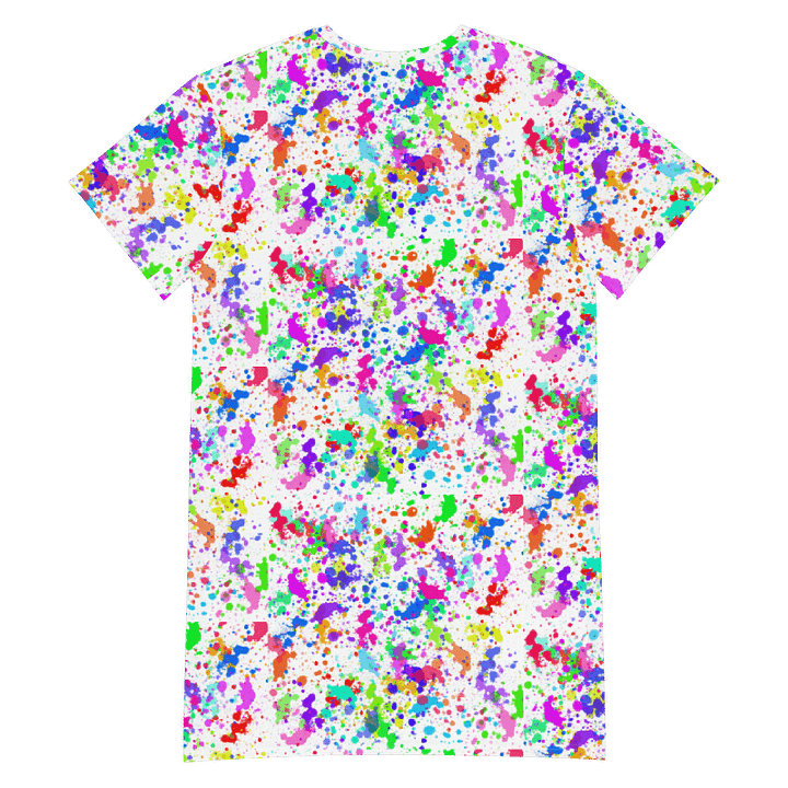 PRIDE Paint Splatter T-Shirt Dress product image (2)