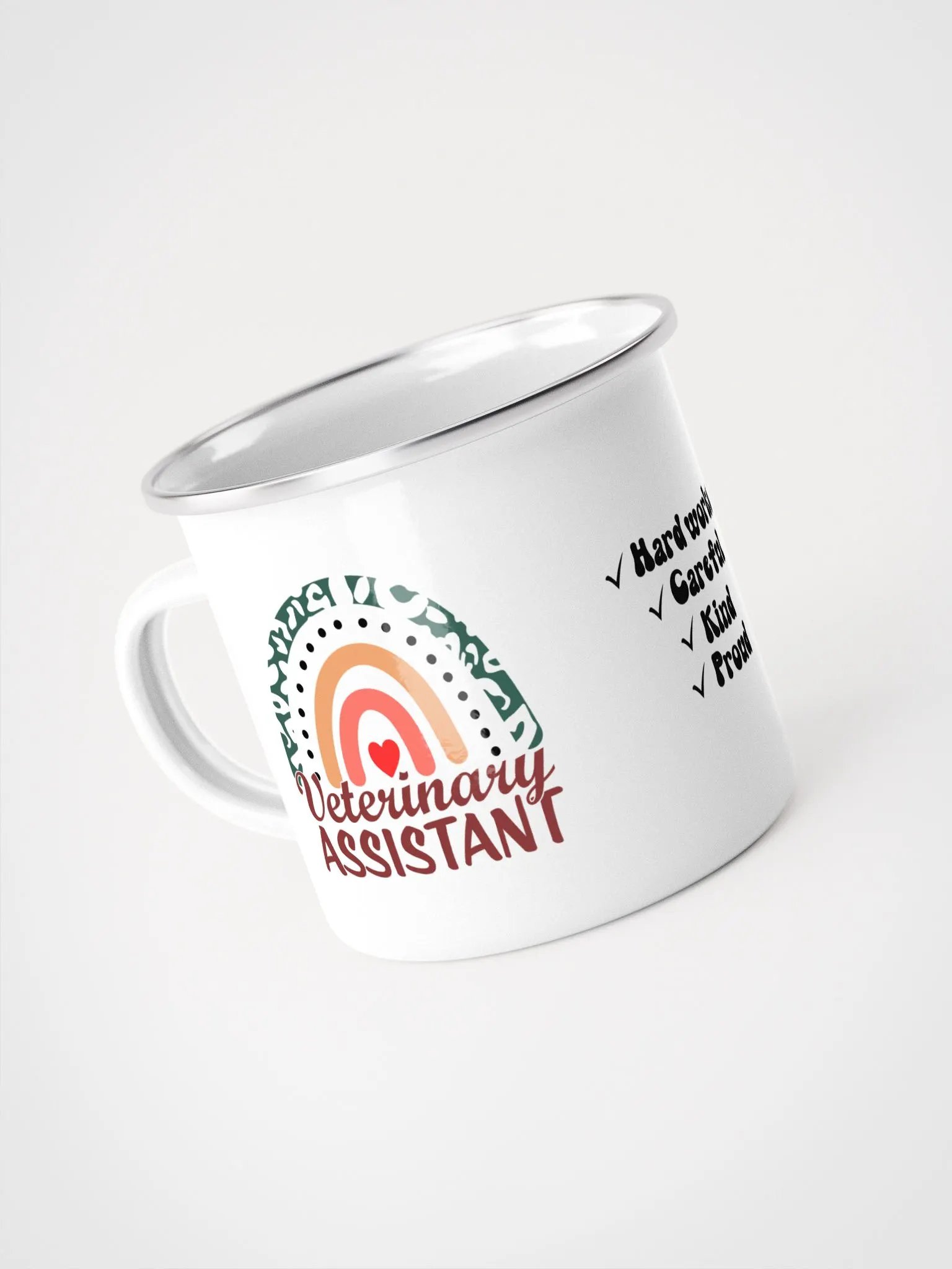 "Veterinary assistant" enamel Mug product image (4)