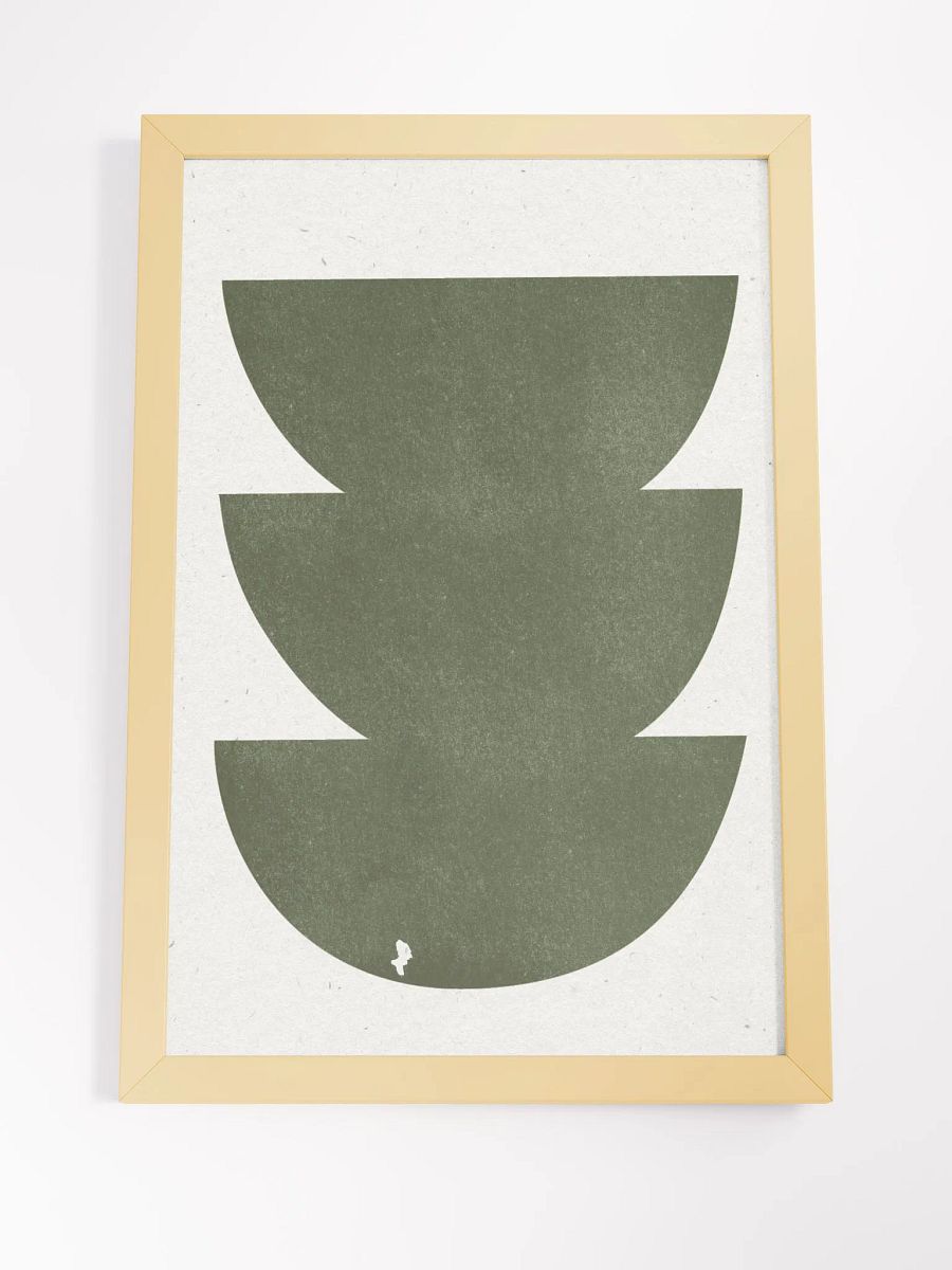Eco-Friendly Ayous Wood Framed Matte Poster | Sustainable Modern Art with a Natural Touch product image (4)