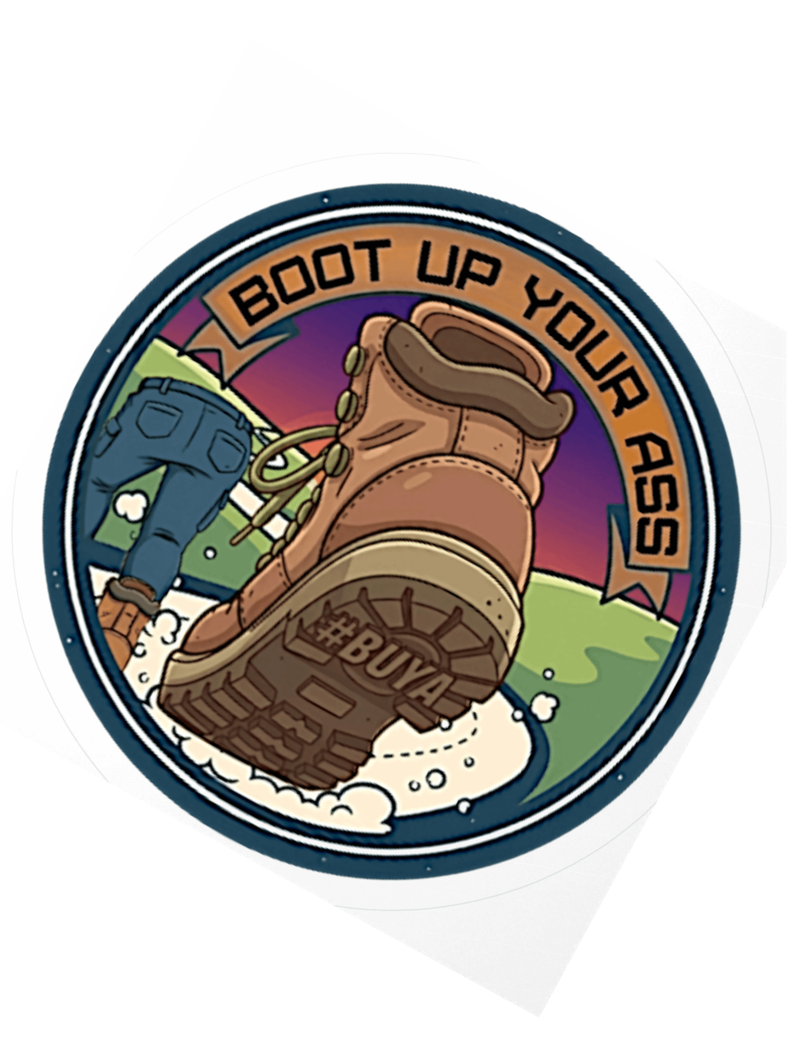 Boot Up Your Ass Kiss Cut Stickers product image (2)