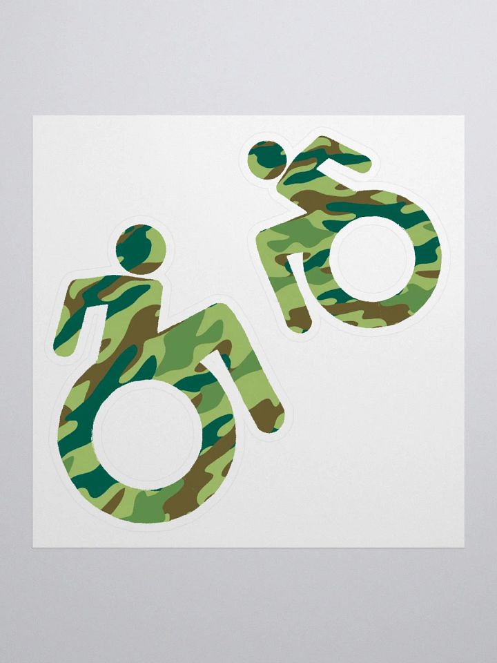 Wheelie, Green Camo Sticker Sheet product image (1)