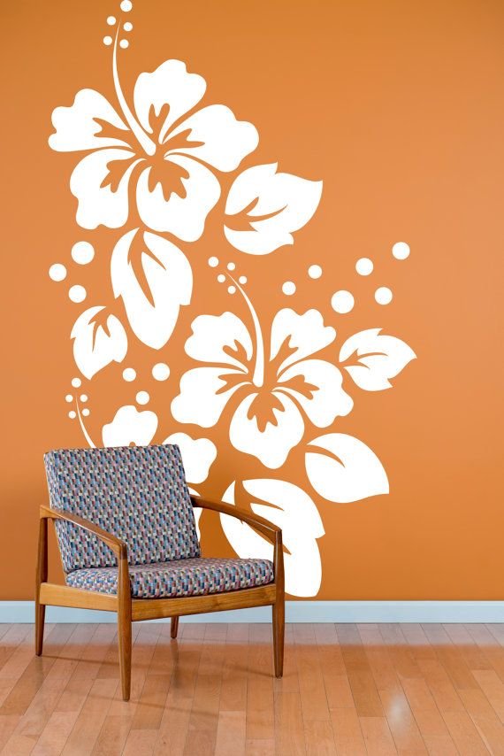Tropical Hibiscus Wall Decal product image (1)