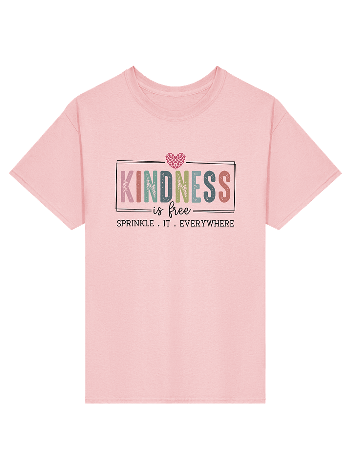 Kindness Is Free T-Shirt – Positive Quote Cotton Tee product image (1)