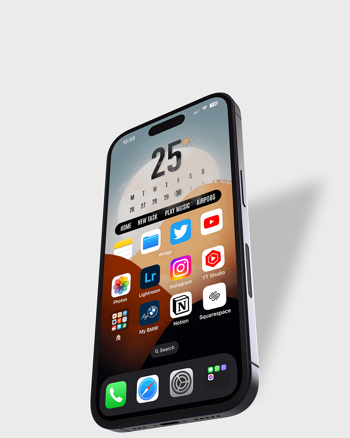 Namib Desert iOS16 Widget Complete Pack (ready for installation) product image (1)
