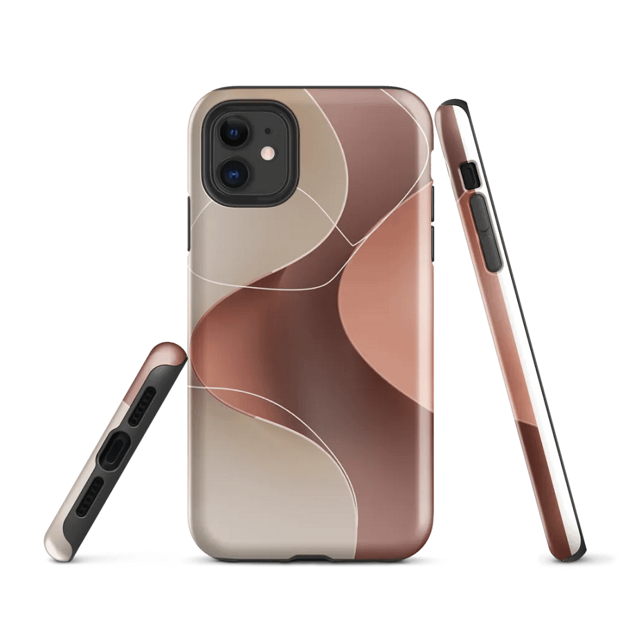 Abstract Folded Layers iPhone® Tough Case product image (1)
