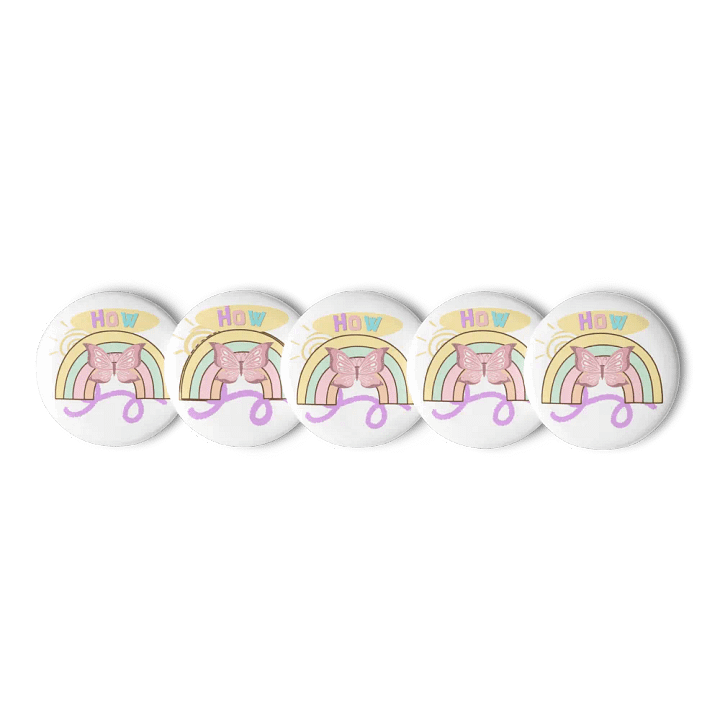 meetup Butterfly Pin Button Set product image (1)