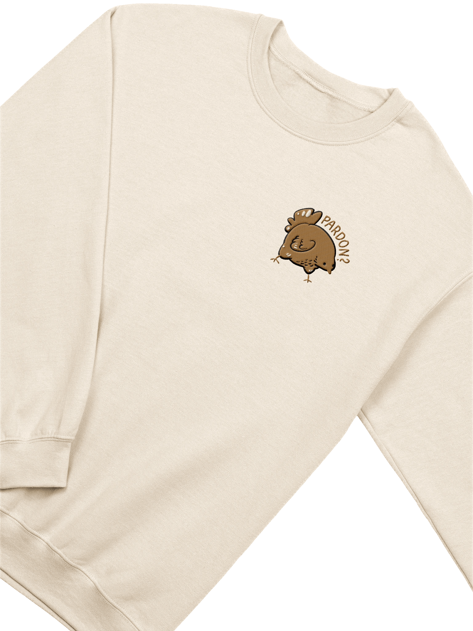 Nuna's chicken "Pardon?" crewneck sweatshirt product image (14)