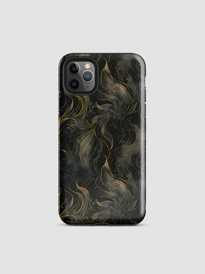 Dark abstract leaves Tough iPhone Case product image (2)