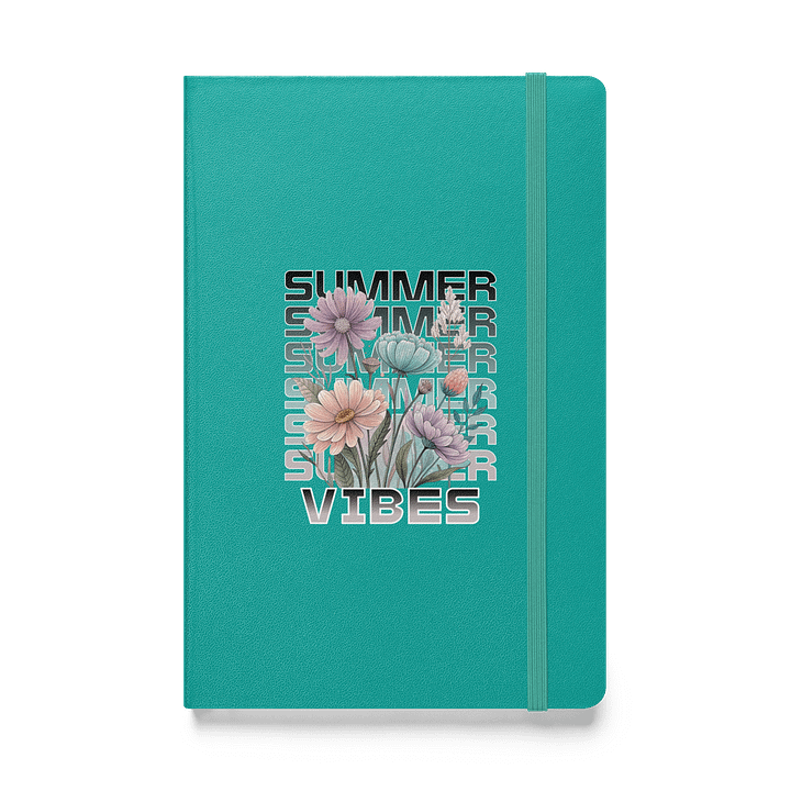 Summer Vibes Boho Flowers Floral Hardcover Journal product image (1)