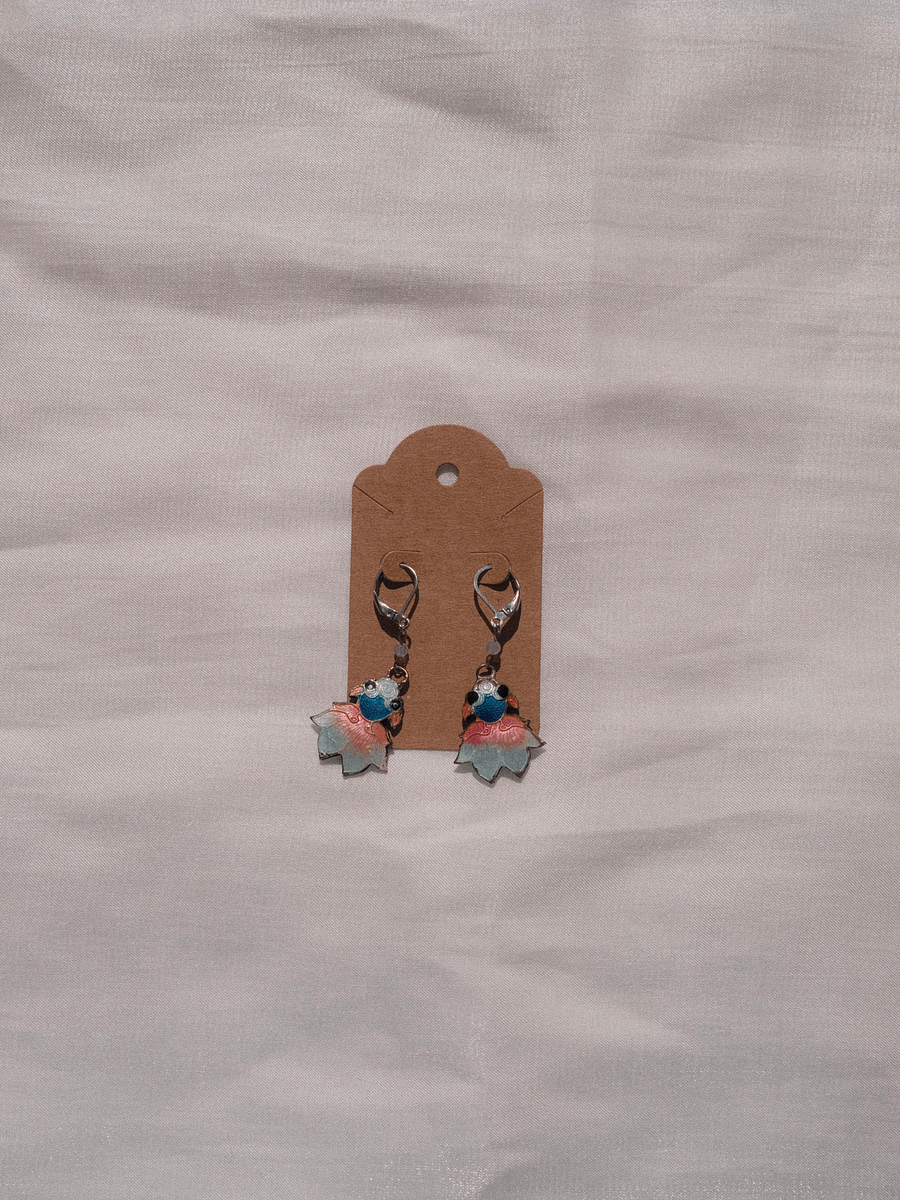 Silver flow - Blue lace agate earrings 🐟 product image (3)