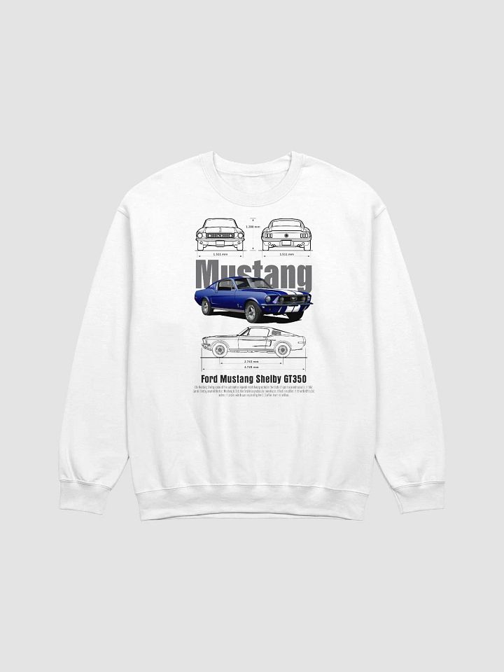 Vintage Ford Mustang Technical Drawing Sweatshirt product image (1)