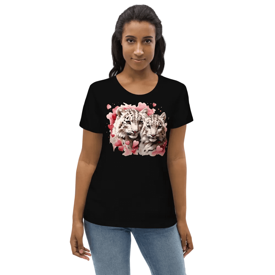 Snow Leopard Serenity Women's Fitted Tee product image (5)