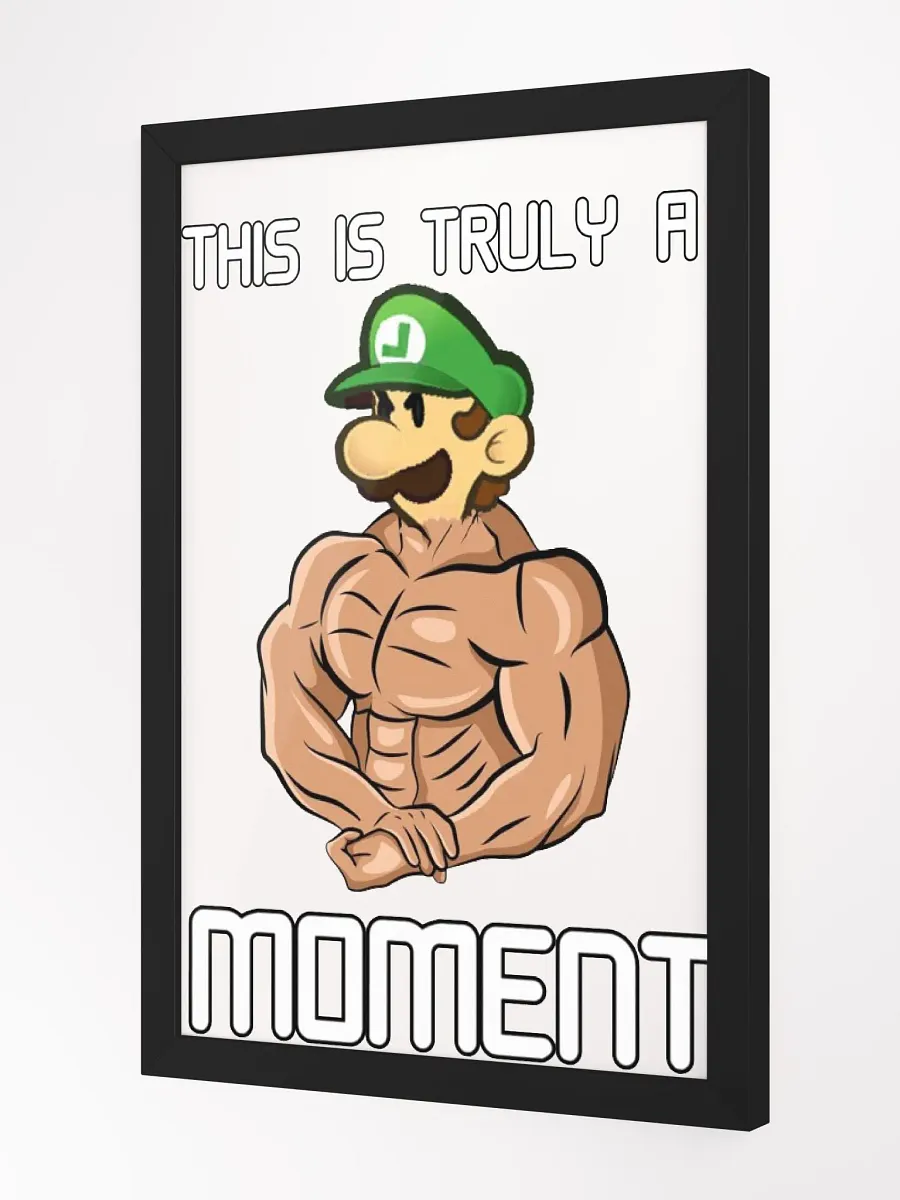 This is Truly a Buff Luigi Moment Framed Picture product image (2)