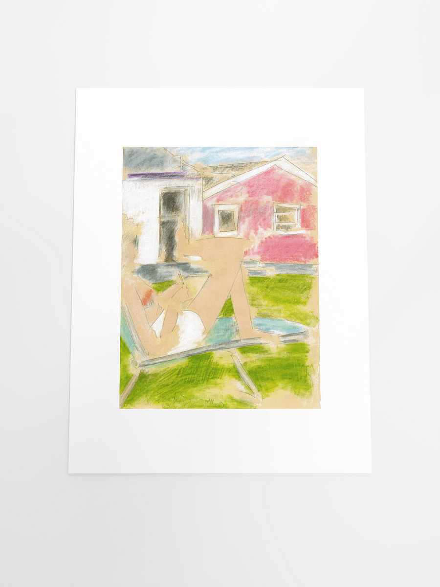 Woman writing 1986 print product image (5)