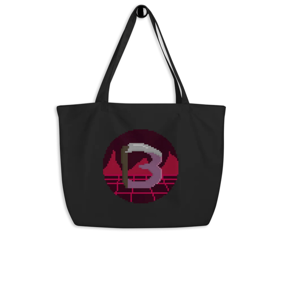 Large Harbingerofbeth Scythe Logo by Cassafrassarole Tote Bag product image (4)