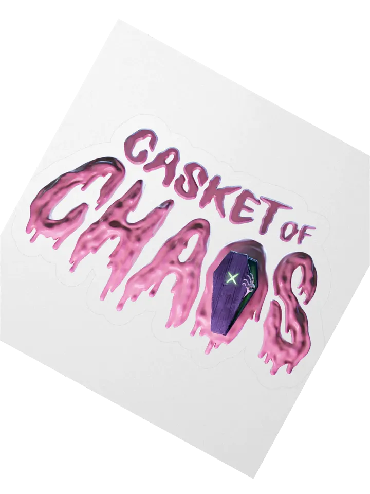 Casket of Chaos (3D Pink) Kiss Cut Stickers product image (2)